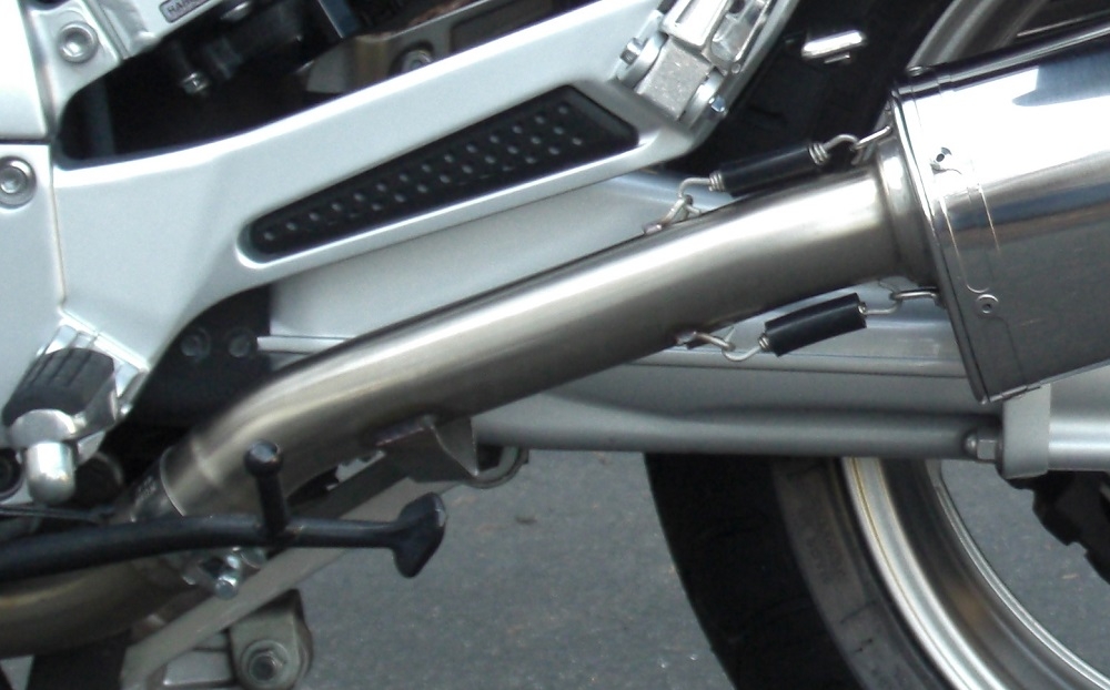 Escape compatible con Yamaha Fjr 1300 2001-2005, Furore Nero, Par de terminales de escape homologados, con db killer extraíbles y tubos de conexión específicos 