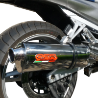 Escape compatible con Yamaha Fjr 1300 2001-2005, Trioval, Par de terminales de escape homologados, con db killer extraíbles y tubos de conexión específicos 