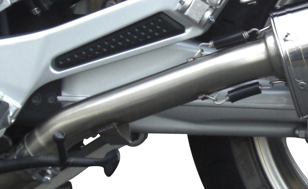 Escape compatible con Yamaha Fjr 1300 2006-2016, Furore Nero, Par de terminales de escape homologados, con db killer extraíbles y tubos de conexión específicos 