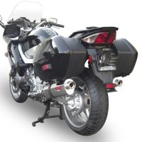 Escape compatible con Yamaha Fjr 1300 2017-2020, Trioval, Par de terminales de escape homologados, con db killer extraíbles y tubos de conexión específicos 