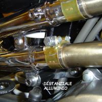 Escape compatible con Honda Fmx 650 2005-2008, Inox Tondo, Par de terminales de escape homologados, con db killer extraíbles y tubos de conexión específicos 