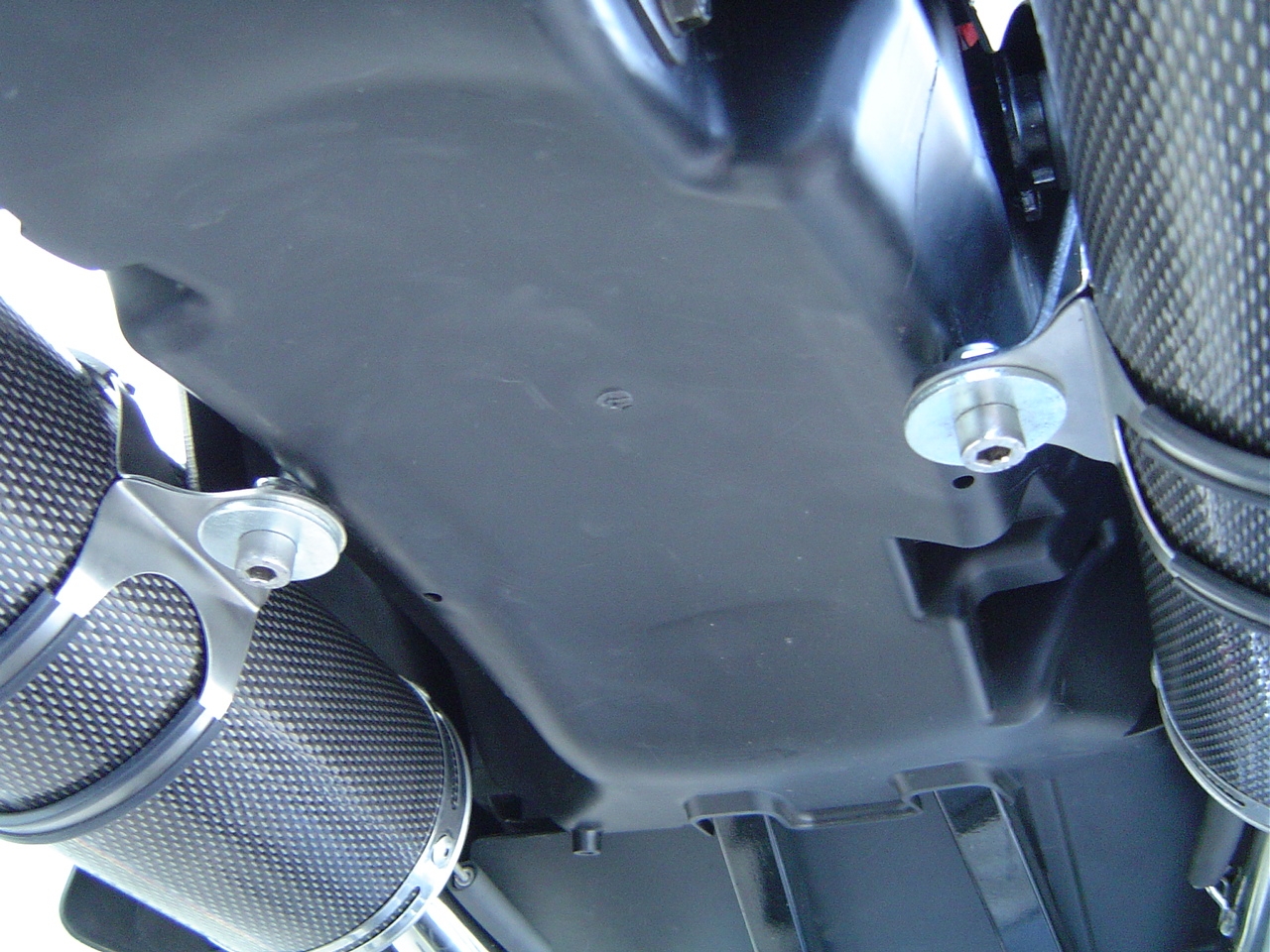 Escape compatible con Honda Fmx 650 2005-2008, Inox Tondo, Par de terminales de escape homologados, con db killer extraíbles y tubos de conexión específicos 