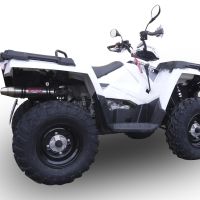 Escape compatible con Polaris Sportsman 450 2014-2022, Deeptone Atv, Escape legal, homologado, silenciador con db killer desmontable y tubo de conexión específico 