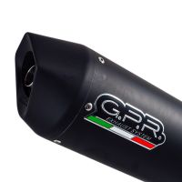 Escape compatible con Aprilia Shiver 750 Gt 2007-2016, Furore Nero, Doble escape racing, con tubos de conexión, artículo sin homologación 