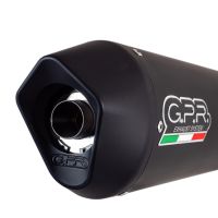 Escape compatible con Aprilia Shiver 750 Gt 2007-2016, Furore Nero, Doble escape racing, con tubos de conexión, artículo sin homologación 