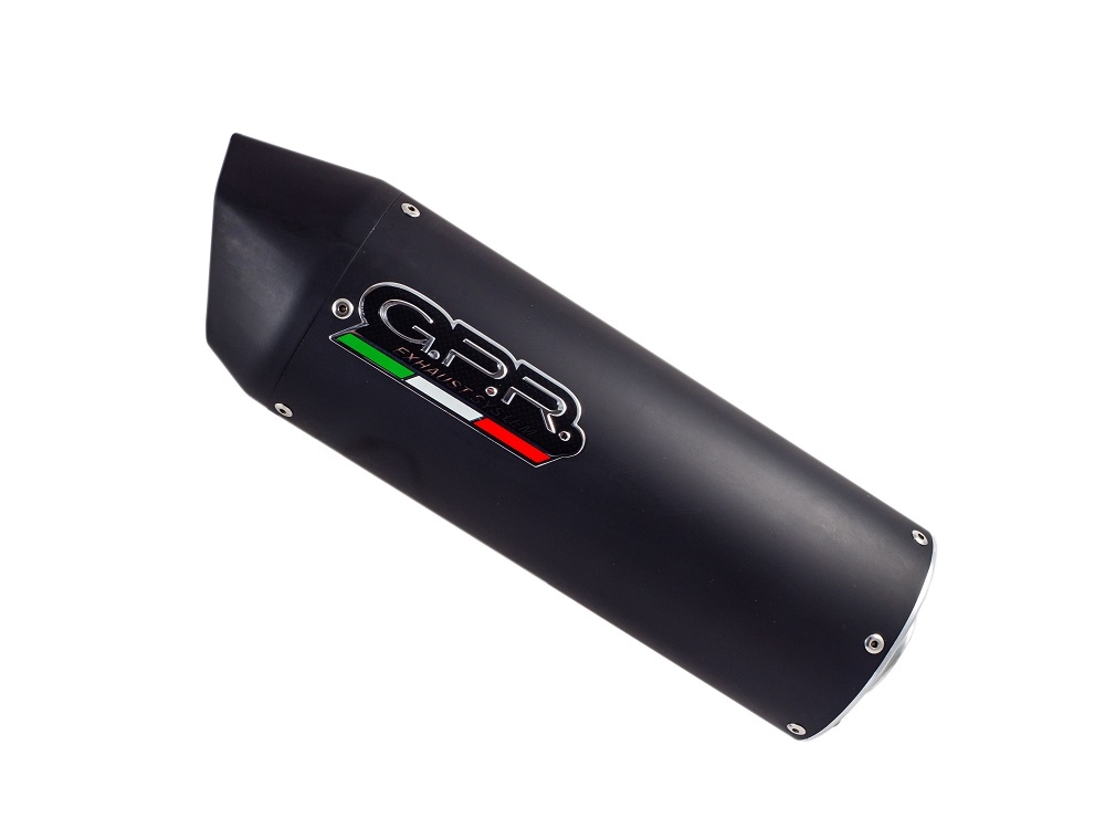 Escape compatible con Aprilia Shiver 750 Gt 2007-2016, Furore Nero, Doble escape racing, con tubos de conexión, artículo sin homologación 
