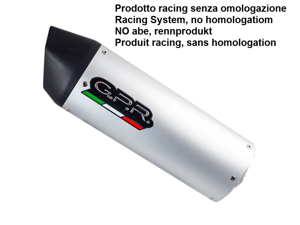 Escape compatible con Tuning TUNING 1980-2021, Furore alluminio, Silenciador Racing para adaptar al colector original, se suministra con db killer extraíble 