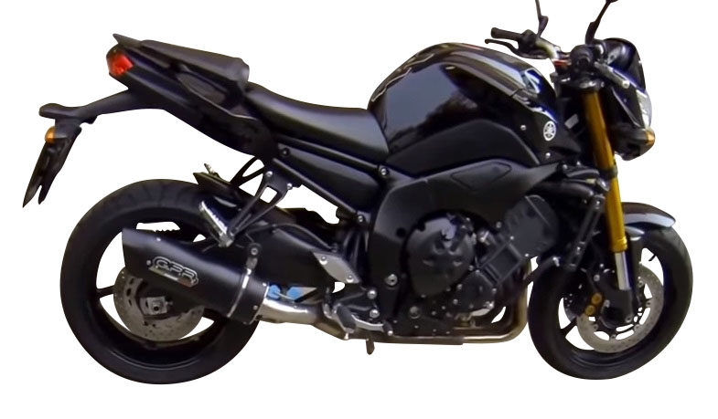 Escape compatible con Yamaha Fz 8 2010-2016, Furore Nero, Escape legal, homologado, silenciador con db killer desmontable y tubo de conexión específico 