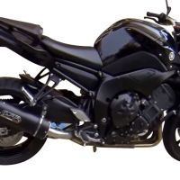 Escape compatible con Yamaha Fz 8 2010-2016, Furore Nero, Escape legal, homologado, silenciador con db killer desmontable y tubo de conexión específico 