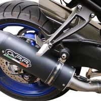 Escape compatible con Yamaha Fz 8 2010-2016, Furore Nero, Escape legal, homologado, silenciador con db killer desmontable y tubo de conexión específico 