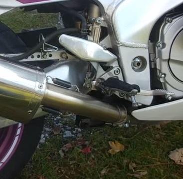 Escape compatible con Yamaha Fzr 1000 Ex-Up 1989-1990, Trioval, Escape legal, homologado, silenciador con db killer desmontable y tubo de conexión específico 