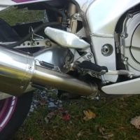 Escape compatible con Yamaha Fzr 1000 Ex-Up 1989-1990, Trioval, Escape legal, homologado, silenciador con db killer desmontable y tubo de conexión específico 