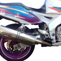 Escape compatible con Yamaha Fzr 1000 Ex-Up 1989-1990, Trioval, Escape legal, homologado, silenciador con db killer desmontable y tubo de conexión específico 