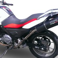 Escape compatible con Bmw G 650 Gs -Sertao 2010-2016, Furore Nero, Escape legal, homologado, silenciador con db killer desmontable y tubo de conexión específico 