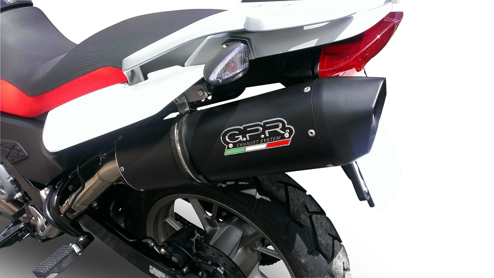 Escape compatible con Bmw G 650 Gs -Sertao 2010-2016, Furore Nero, Escape legal, homologado, silenciador con db killer desmontable y tubo de conexión específico 
