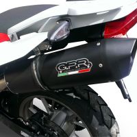 Escape compatible con Bmw G 650 Gs -Sertao 2010-2016, Furore Nero, Escape legal, homologado, silenciador con db killer desmontable y tubo de conexión específico 