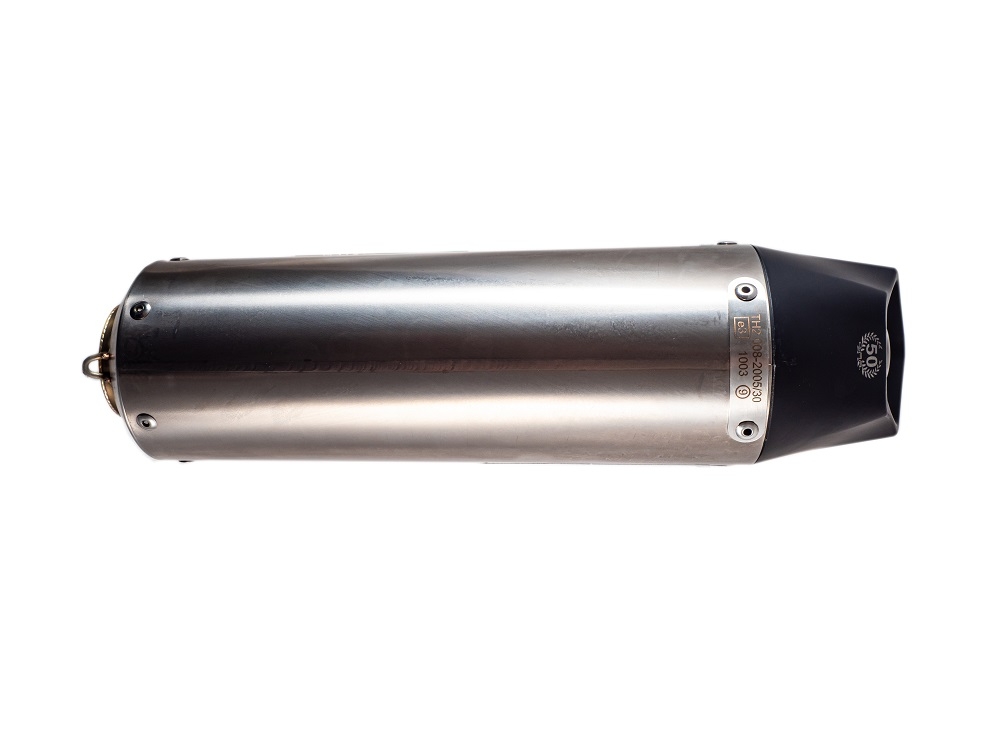 Escape compatible con Kawasaki Versys 650 2006-2014, Gpe Ann. titanium, Escape legal, homologado, silenciador con db killer desmontable y tubo de conexión específico 