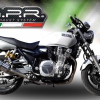 Escape compatible con Yamaha Xjr 1300 2007-2017, Trioval, Escape legal, homologado, silenciador con db killer desmontable y tubo de conexión específico 