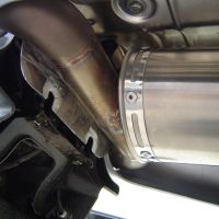 Escape compatible con Suzuki Gsr 600 2006-2011, Titanium Oval , Escape legal, homologado, silenciador con db killer desmontable y tubo de conexión específico 
