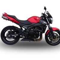 Escape compatible con Suzuki Gsr 600 2006-2011, Deeptone Inox, Par de terminales de escape homologados, con db killer extraíbles y tubos de conexión específicos 