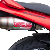 Escape compatible con Suzuki Gsr 600 2006-2011, Deeptone Inox, Par de terminales de escape homologados, con db killer extraíbles y tubos de conexión específicos 
