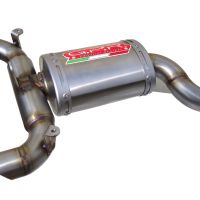 Escape compatible con Suzuki Gsr 600 2006-2011, Titanium Oval , Escape legal, homologado, silenciador con db killer desmontable y tubo de conexión específico 