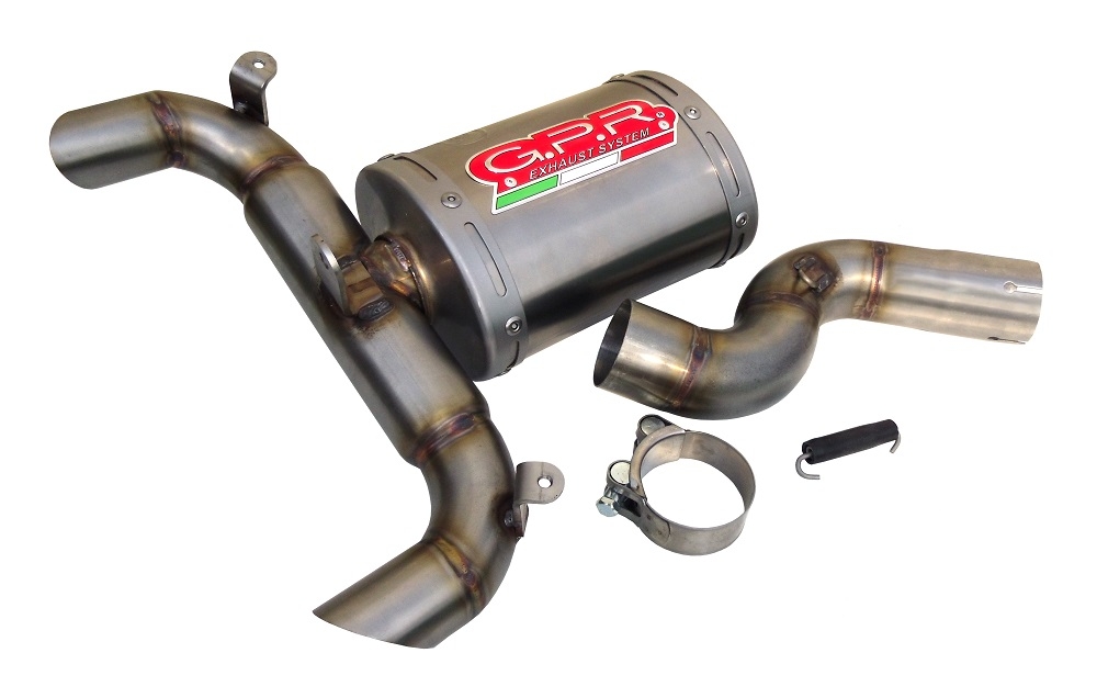 Escape compatible con Suzuki Gsr 600 2006-2011, Titanium Oval , Escape legal, homologado, silenciador con db killer desmontable y tubo de conexión específico 