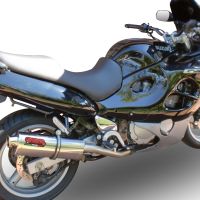 Escape compatible con Suzuki Gsf 400 Bandit 1991-1997, Trioval, Escape legal, homologado, silenciador con db killer desmontable y tubo de conexión específico 