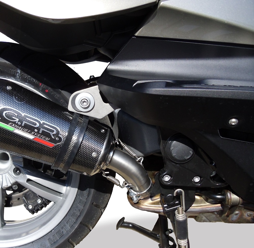Escape compatible con Bmw C 650 Gt 2012-2015, Gpe Ann. Poppy, Escape legal, homologado, silenciador con db killer desmontable y tubo de conexión específico 