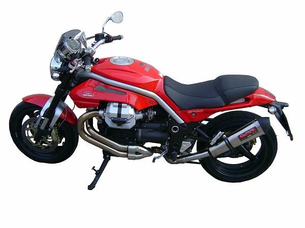 Escape compatible con Moto Guzzi Griso 1100 2005-2008, Gpe Ann. titanium, Escape legal, homologado, silenciador con db killer desmontable y tubo de conexión específico 