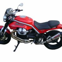 Escape compatible con Moto Guzzi Griso 1100 2005-2008, Gpe Ann. titanium, Escape legal, homologado, silenciador con db killer desmontable y tubo de conexión específico 