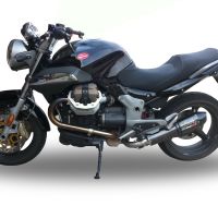 Escape compatible con Moto Guzzi Breva 1100 4V 2005-2010, Gpe Ann. Poppy, Escape legal, homologado, silenciador con db killer desmontable y tubo de conexión específico 