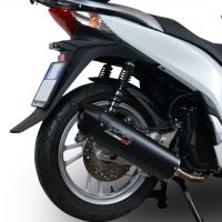Escape compatible con Honda Dylan 150 2000-2006, Furore Nero, Escape completo homologado y legal, incluido db killer extraíble 