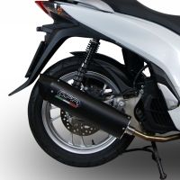 Escape compatible con Honda Dylan 150 2000-2006, Furore Nero, Escape completo homologado y legal, incluido db killer extraíble 