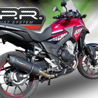 Escape compatible con Honda Cb 400 X 2016-2018, Furore Evo4 Nero, Escape legal, homologado, silenciador con db killer desmontable y tubo de conexión específico 
