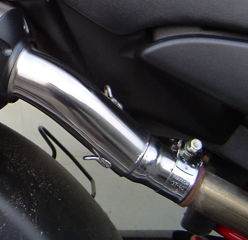 Escape compatible con Honda Hornet 900 - Cb 900 F 2002-2005, Satinox , Par de terminales de escape homologados, con db killer extraíbles y tubos de conexión específicos 