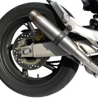 Escape compatible con Honda Hornet Cb 600 F 2007-2014, Deeptone Inox, Escape legal, homologado, silenciador con db killer desmontable y tubo de conexión específico 