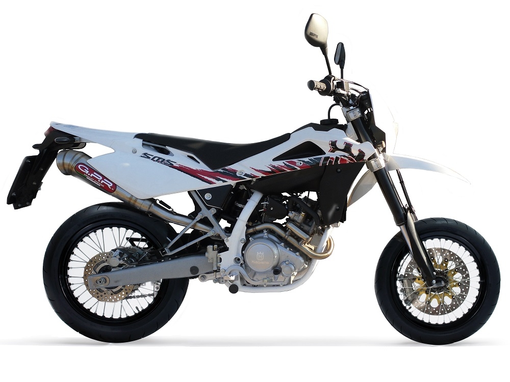 Escape compatible con Husqvarna TE 125 4T 2010-2013, Powercone Evo, Escape completo homologado y legal, incluido db killer extraíble 