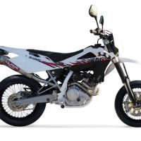 Escape compatible con Husqvarna TE 125 4T 2010-2013, Powercone Evo, Escape completo homologado y legal, incluido db killer extraíble 