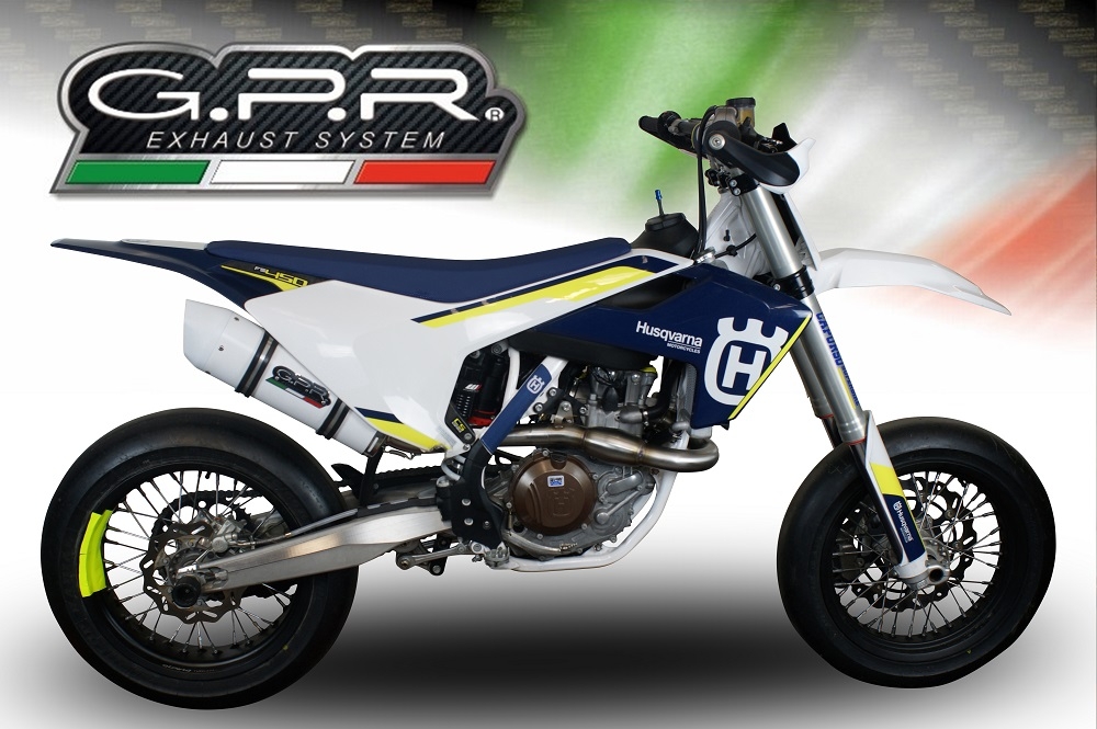 Escape compatible con Husqvarna FS 450 2016-2017, Albus Ceramic, Escape completo racing, incluyendo colector y db killer desmontable, sin homologación 
