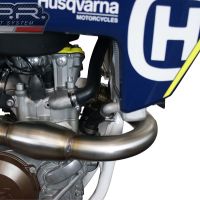 Escape compatible con Husqvarna FS 450 2016-2017, Furore Poppy, Escape completo racing, incluyendo colector y db killer desmontable, sin homologación 