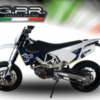 Escape compatible con Husqvarna Enduro 701 2017-2020, Albus Evo4, Escape homologaedo, legal para mercados fuera de la UE, incluido tubo de enlace y db killer extraíble 