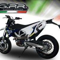 Escape compatible con Husqvarna Enduro 701 2017-2020, Albus Evo4, Escape homologaedo, legal para mercados fuera de la UE, incluido tubo de enlace y db killer extraíble 