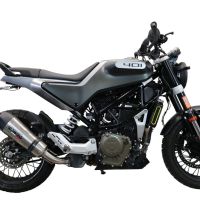 Escape compatible con Husqvarna Vitpilen 401 2021-2023, GP Evo4 Titanium, Escape legal, homologado, silenciador con db killer desmontable y tubo de conexión específico 