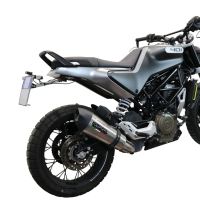 Escape compatible con Husqvarna Vitpilen 401 2021-2023, GP Evo4 Titanium, Escape legal, homologado, silenciador con db killer desmontable y tubo de conexión específico 