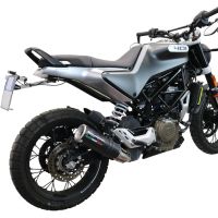 Escape compatible con Husqvarna Vitpilen 401 2020-2020, M3 Black Titanium, Escape legal, homologado, silenciador con db killer desmontable y tubo de conexión específico 