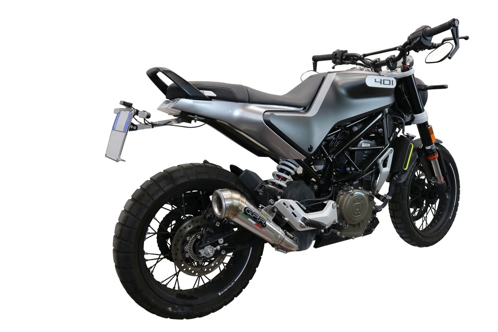 Escape compatible con Husqvarna Vitpilen 401 2020-2020, Powercone Evo, Escape legal, homologado, silenciador con db killer desmontable y tubo de conexión específico 