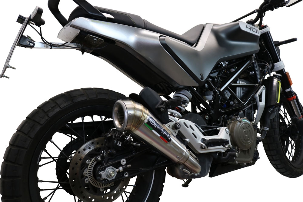 Escape compatible con Husqvarna Vitpilen 401 2020-2020, Powercone Evo, Escape legal, homologado, silenciador con db killer desmontable y tubo de conexión específico 