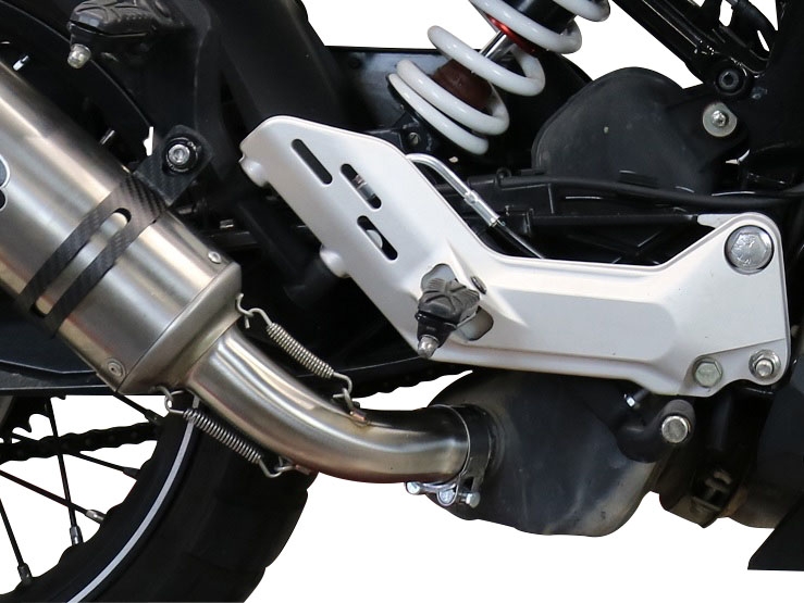 Escape compatible con Husqvarna Vitpilen 401 2020-2020, Furore Evo4 Nero, Escape legal, homologado, silenciador con db killer desmontable y tubo de conexión específico 