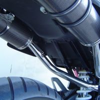 Escape compatible con Honda Fmx 650 2005-2008, Inox Tondo, Par de terminales de escape homologados, con db killer extraíbles y tubos de conexión específicos 